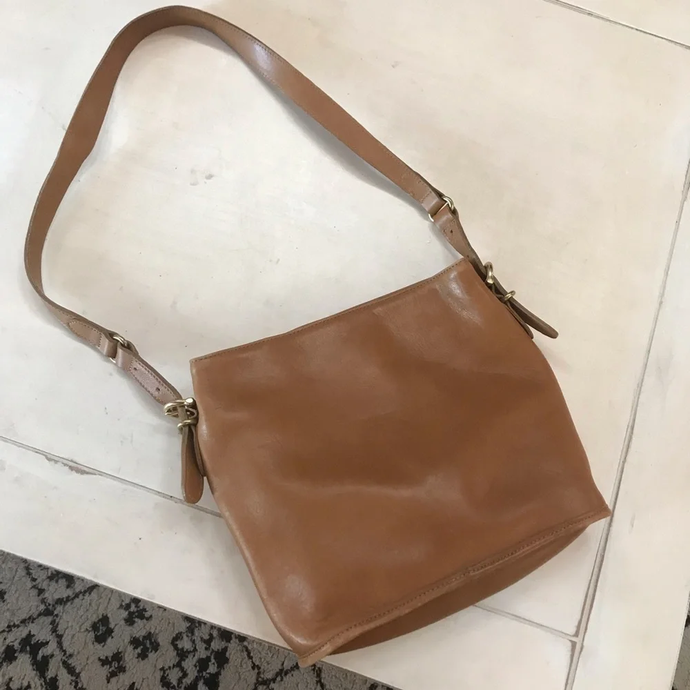 Coach Brown Leather Shoulder Bag - Picture 4 of 8